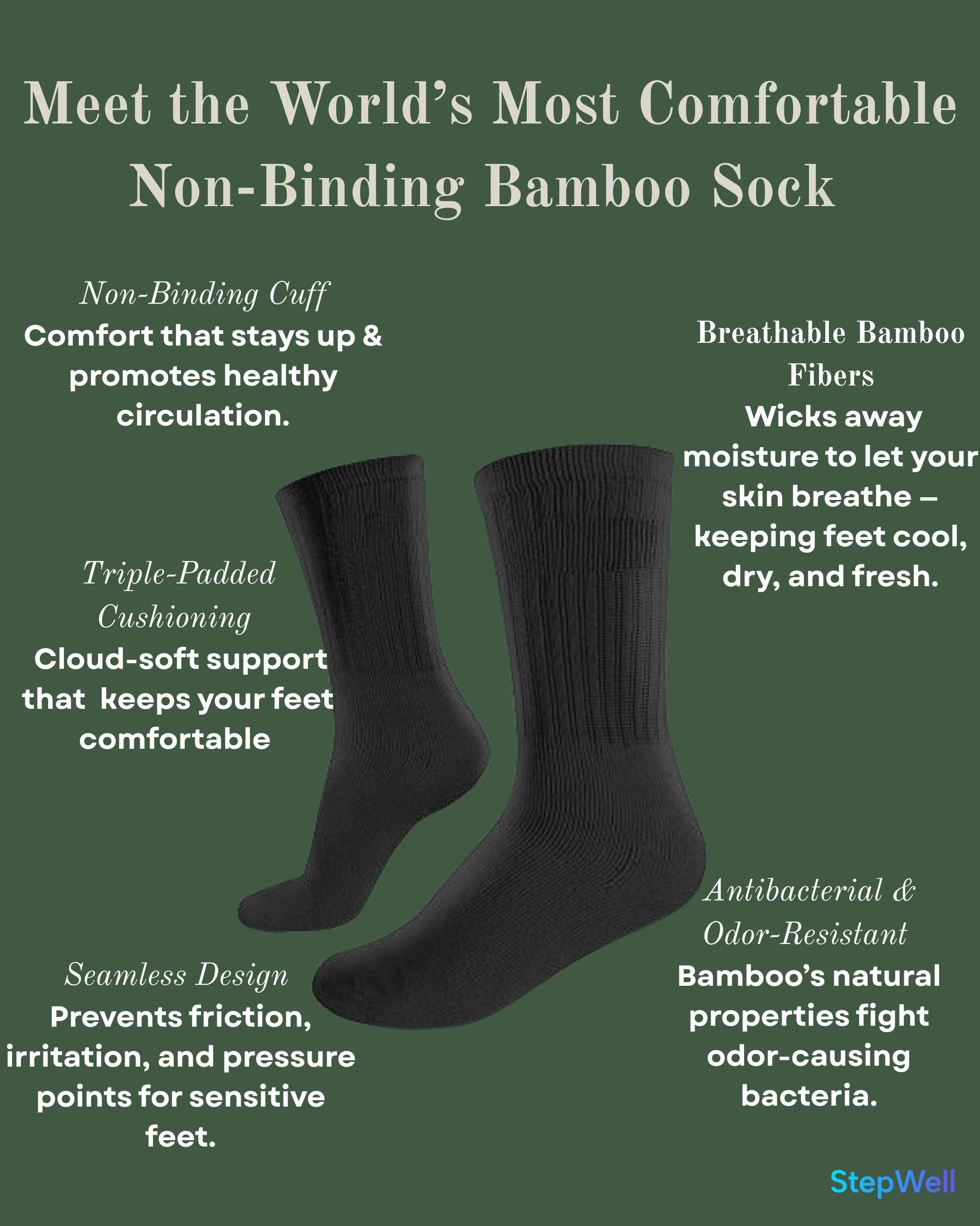 Crew Non-Binding Sock